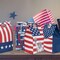 36 Pack Patriotic Treat Bags with Stickers American Flag Stars Stripes Paper Party Favor Bags 4th of July